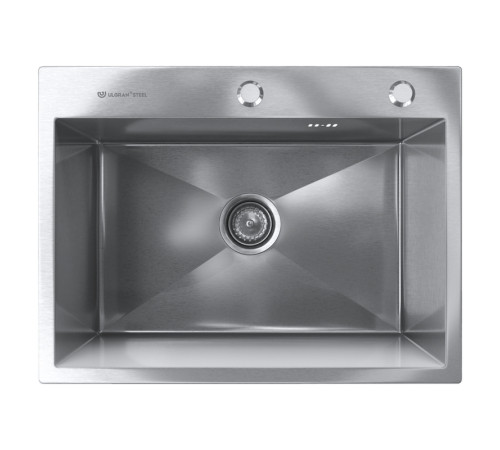 Кухонная мойка Ulgran Steel 600x450, брашированная сталь