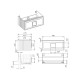 Тумба под раковину подвесная La Fenice Cubo FNC-01-CUB-G-80, серо-зеленая