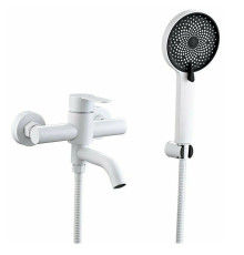 Смеситель для ванны Fmark FS8206W, белый