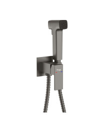 Гигиенический душ со смесителем FRAP F7591-29, оружейная сталь