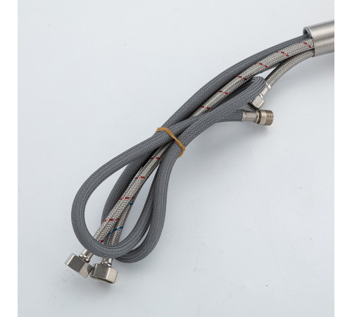 Смеситель для кухни с выдвижным изливом и режимом душ FRAP F6096-6, черный