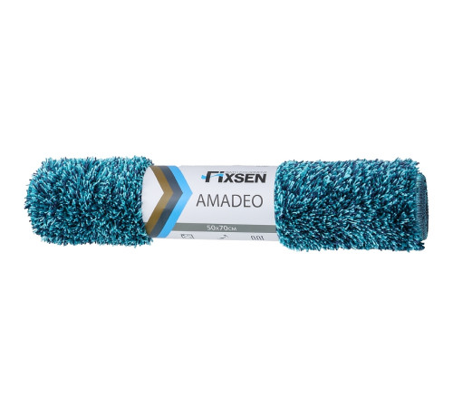 Коврик для ванной Fixsen Amadeo 1-ый,  FX-3001C, синий, 50х70 см.