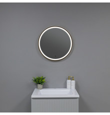 Зеркало Silver Mirrors Делуна/Deluna D600 TX (алюм. профиль, цвет черный, бесконтактный сенсор)