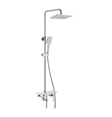 Душевая система Rose R2536F, белый/хром