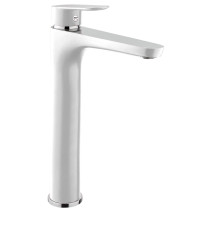 Смеситель для раковины Fiore KEVON CHIC 81WX8119, хром/белый