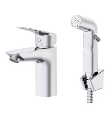 Смеситель для раковины с гигиеническим душем Esko KG27H, хром