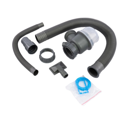 Сифон для кухонной мойки Fmark F-SL-T1166, серый