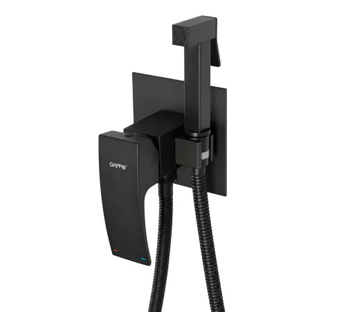 Гигиенический душ со смесителем GAPPO G7207-6, черный