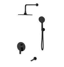 Душевая система встраиваемая ESKO Lagos Black SET7in1LGB, черный