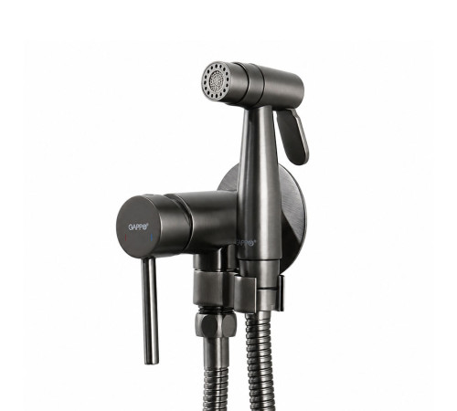Гигиенический душ со смесителем GAPPO G7206-9, оружейная сталь