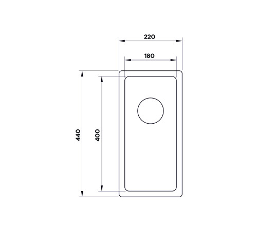 Кухонная мойка UKINOX Techno TEB180.400 -G-10P, 40*18
