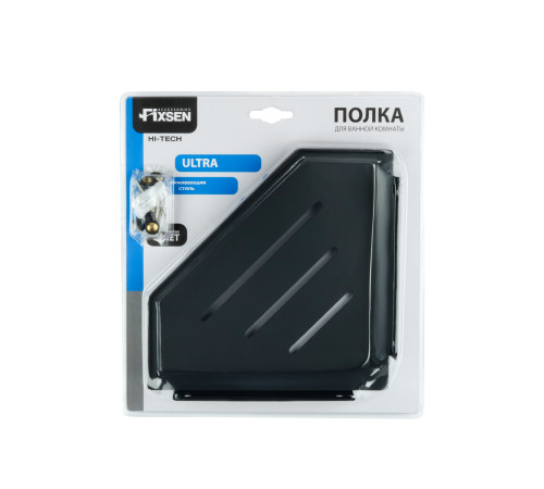 Полка металличеcкая угловая FIXSEN HI-TECH FX-841B, черный