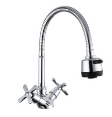 Смеситель для кухни с гибким изливом и режимом душ FRUD R43601, хром