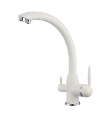 Смеситель для кухни с подключением к фильтру Savol S-L1699W, белый
