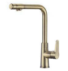 Смеситель для кухни с подключением к фильтру Savol S-L1804C, бронза