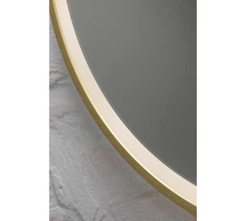 Зеркало Silver Mirrors Делуна/Deluna D600 TX (алюм. профиль, цвет золото, бесконтактный сенсор)