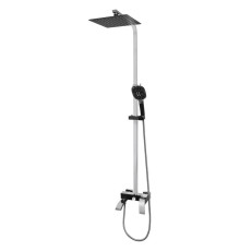 Душевая система Hansberge H5077BC, черный/хром