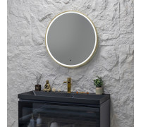 Зеркало Silver Mirrors Делуна/Deluna D800 TX (алюм. профиль, цвет золото, бесконтактный сенсор)