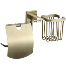 Держатель для туалетной бумаги и освежителя Savol S-L06551C, бронза