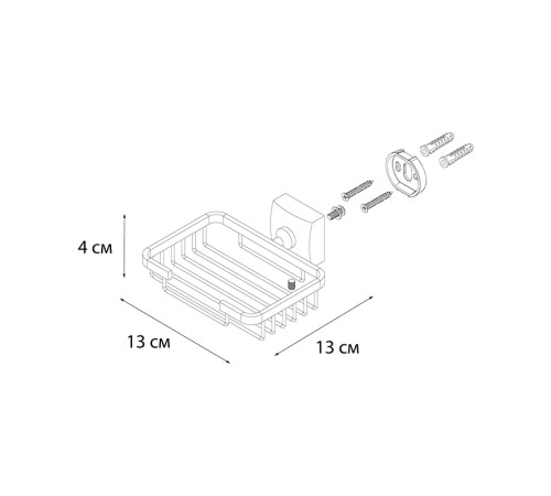 Мыльница решетка Fixsen Kvadro FX-61309