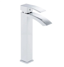 Смеситель для раковины высокий Rose R15F R1511F, белый/хром