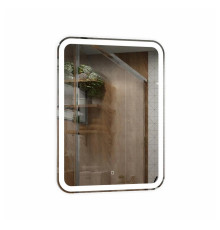 Зеркало Silver Mirrors Malta-Lite 600х800 (открытая LED-подсветка, сенсорный выключатель)
