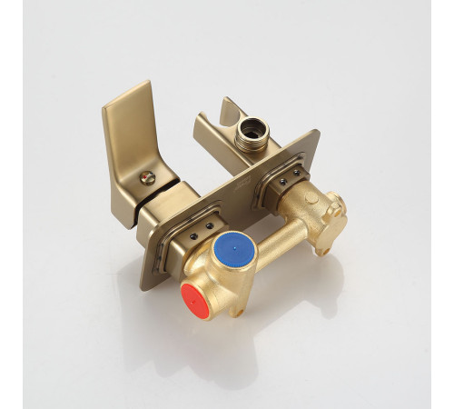 Гигиенический душ со смесителем FRAP F2084-3, золотой сатин