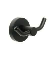Двойной крючок для ванной FIXSEN COMFORT  BLACK FX-86005A, черный