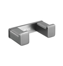Крючок для ванной комнаты двойной Rose RG1821T, пепельный