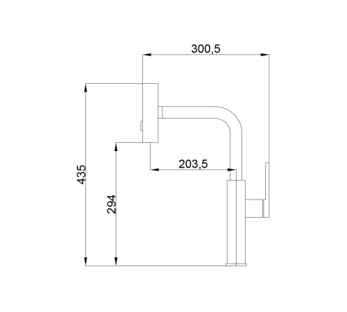 Смеситель для кухни с мультифункциональным изливом Haiba HB73824-7, черный