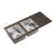 Кухонная мойка Florentina КОМБИ 21.415.E1160.307, серый шелк