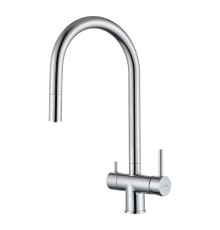 Смеситель для кухни с подключением фильтра Rivelato Trevi 2433505, хром