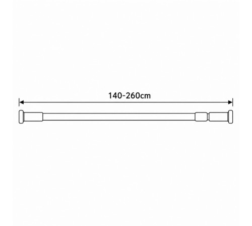 Карниз для ванной телескопический FRAP F8903, хром