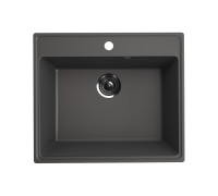 Кухонная мойка Ulgran Quartz Forte 580-09, мокрый асфальт