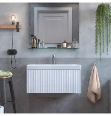 Тумба под раковину подвесная Velvex Compo tp.COM.9696.80.1Y белый глянец, 80 см