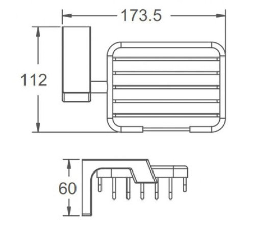 Мыльница FRAP F30602-19, оружейная сталь