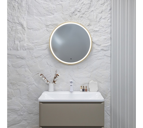 Зеркало Silver Mirrors Делуна/Deluna D600 TX (алюм. профиль, цвет золото, бесконтактный сенсор)