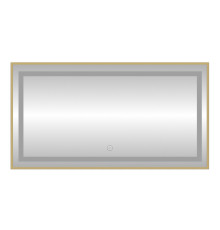 Зеркало с подсветкой LED Fixsen FX-2120G прямоугольное 120х80 см, золотой сатин