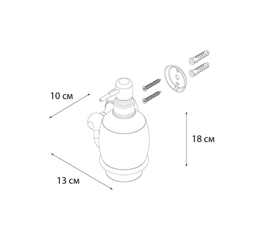 Дозатор жидкого мыла Fixsen Bogema Gold FX-78512G