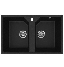 Кухонная мойка Practik PR-M-770-004 (без сифона), черный оникс