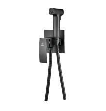 Гигиенический душ со смесителем Rose R1505H-2, черный
