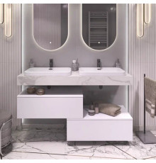 Тумба подвесная без столешницы Velvex Unit tp.UNI.80.1Y белый матовый, 80 см
