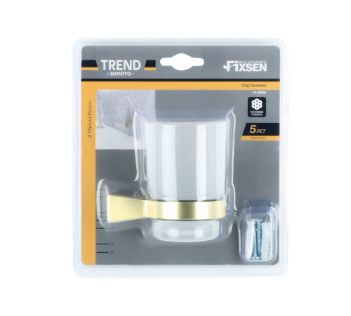 Стакан для ванной комнаты FIXSEN TREND GOLD FX-99006, матовое золото