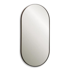 Зеркало Dreja GLOW 50х100 см, алюм. профиль, черный