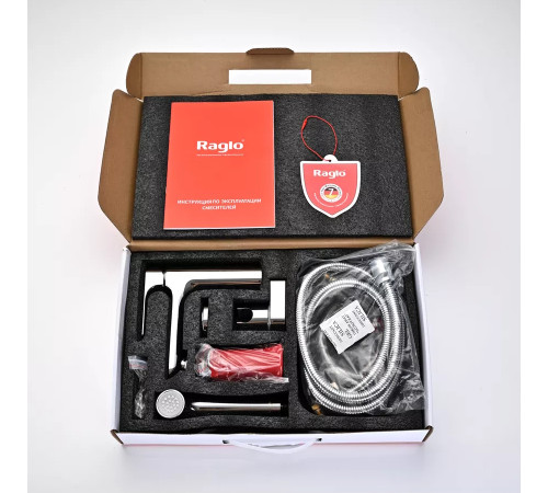 Смеситель для раковины с гигиеническим душем Raglo R03.12, хром