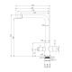 Смеситель для кухни с подключением фильтра WesnaArt EKO05-151Black, черный