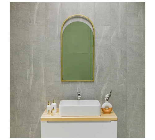 Зеркало Silver Mirrors Hanna 500х1000 (металлическая рама, цвет золото)