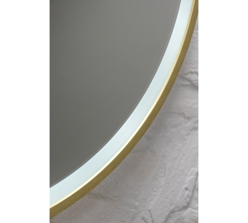 Зеркало Silver Mirrors Делуна/Deluna D800 2.2 (TX ,алюм. профиль, цвет золото, подогрев, сенсорный выключатель)