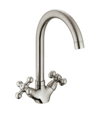 Смеситель для кухни Haiba HB4119-5, сатин