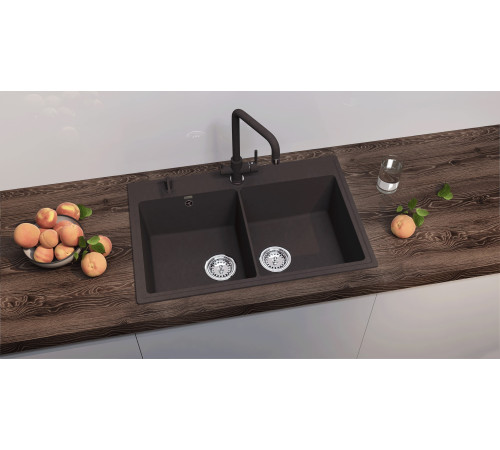 Кухонная мойка Ulgran Quartz Ruma 780-06, трюфель